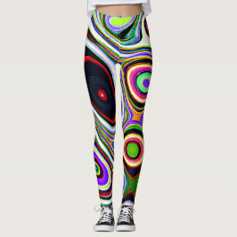 Farbiges, lebhaftes Abstraktionsmuster Leggings