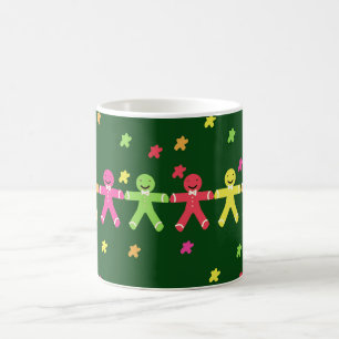 Farbiges Lebkuchenmuster Kaffeetasse