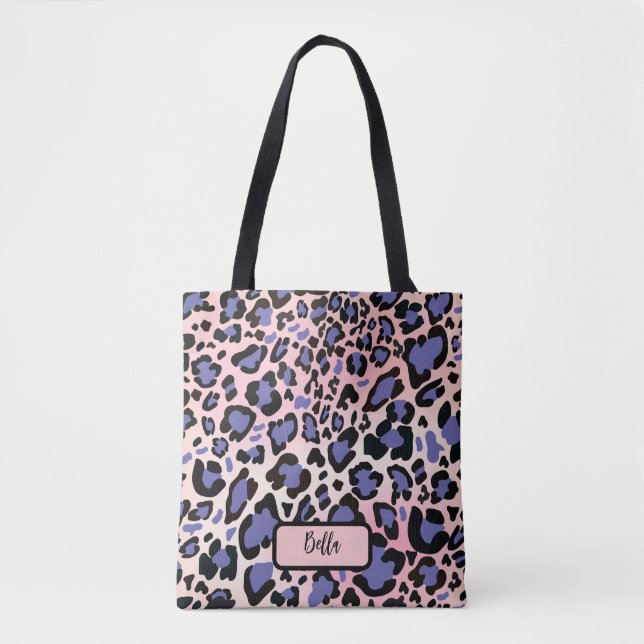 Farbiges Leopard-Muster Tasche (Vorderseite)