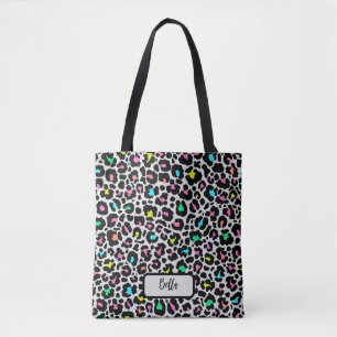 Farbiges Leopard-Muster Tasche