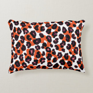 Farbiges Leopardenmuster: Nahtloses Design. Dekokissen