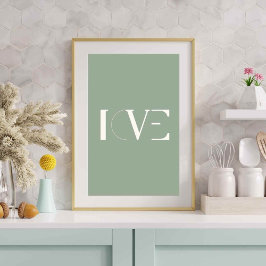 Farbiges Liebe Poster