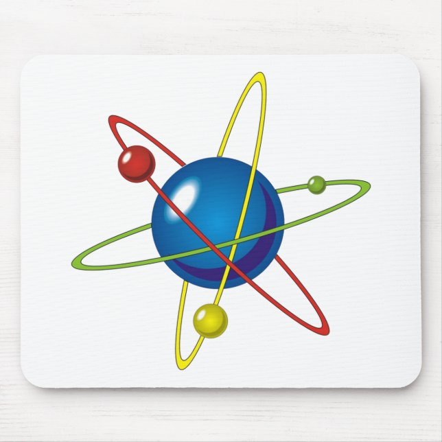 Farbiges Modell des Atom Mousepad (Vorne)
