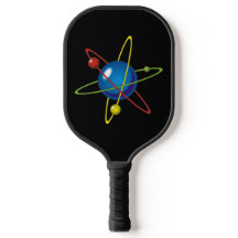 Farbiges Modell des Atom