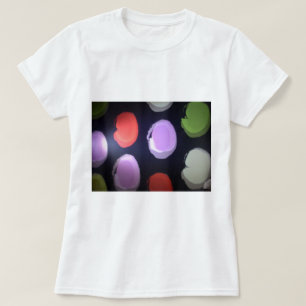 Farbiges modernes Muster Punkte-Kunstposter T-Shirt