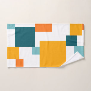 Farbiges, modernes, spielerisches geometrisches Mu Handtuch