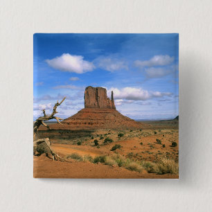 Farbiges Monumental Mittens in Utah USA Button