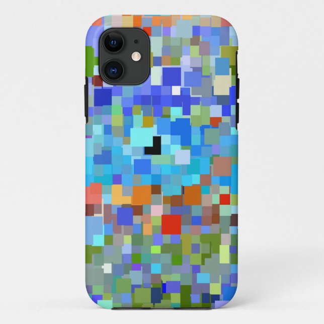Farbiges Mosaikmuster Case-Mate iPhone Hülle (Rückseite)