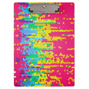 Farbiges Mosaikmuster Klemmbrett