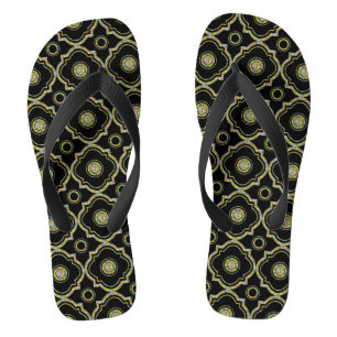 Farbiges Muster aus Quarzglas Flip Flops