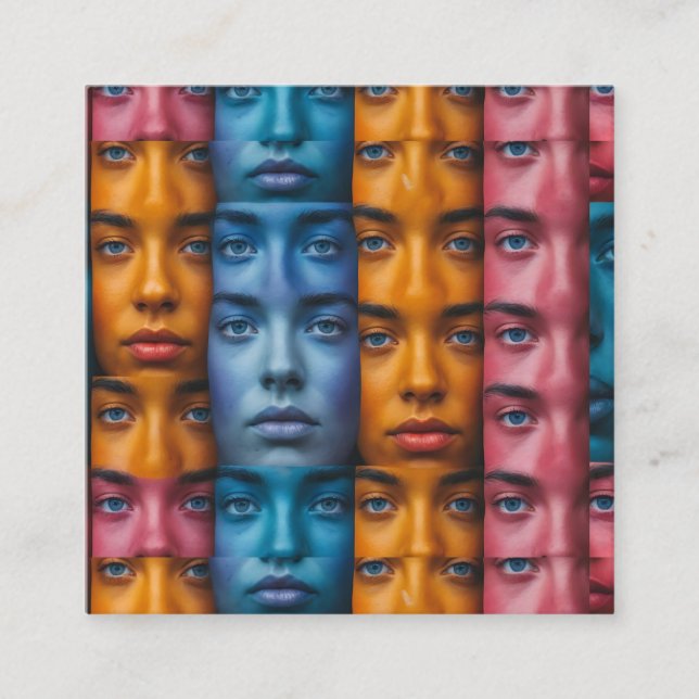 Farbiges Muster Begleitkarte (Vorderseite)