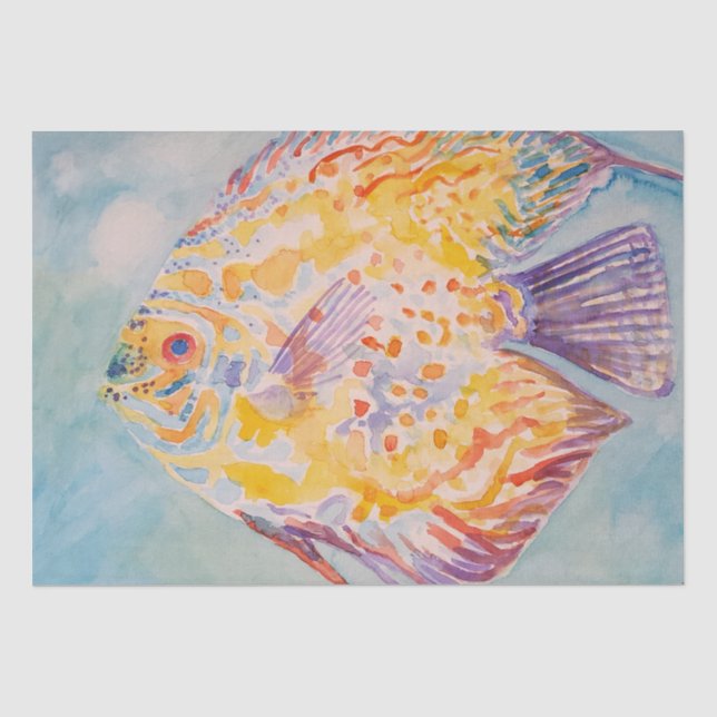Farbiges Muster der Aquarelltöne  Seidenpapier (Vorderseite)