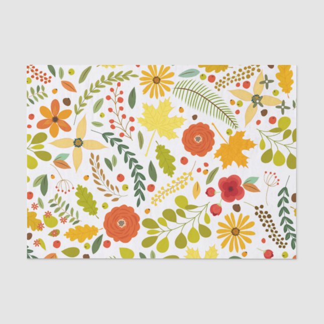 Farbiges Muster der Blume Seidenpapier (Vorderseite)