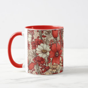 Farbiges Muster der Blume Tasse