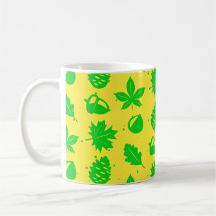Farbiges Muster der grafischen Natur Kaffeetasse