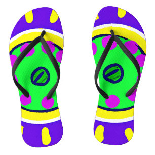 Farbiges Muster der Natur Flip Flops