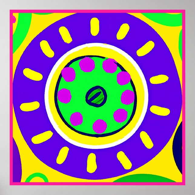 Farbiges Muster der Natur Poster (Vorne)