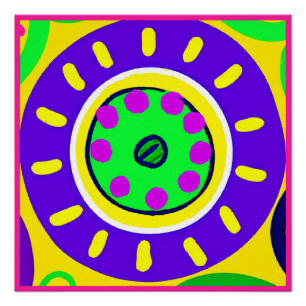 Farbiges Muster der Natur Poster