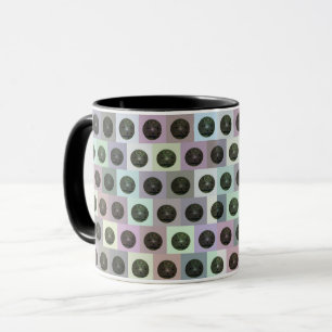 Farbiges Muster der Rasenschalen, Tasse