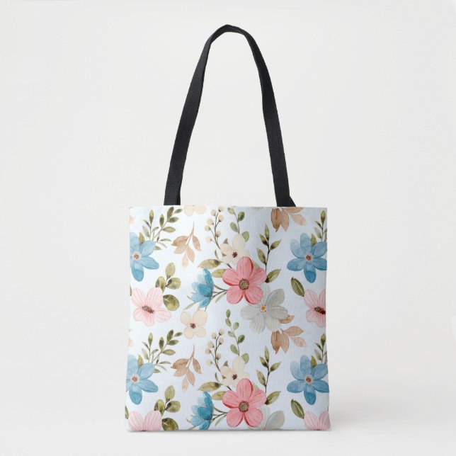 Farbiges Muster der Wildblumen Tasche (Vorderseite)