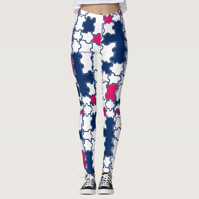 Farbiges Muster, elegant Leggings (Vorderseite)