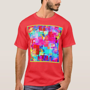 Farbiges Muster für Abstrakte Geometrie T-Shirt