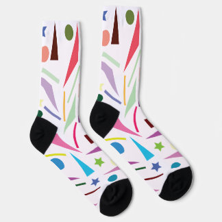 Farbiges Muster für Abstrakte geometrische Formen Socken
