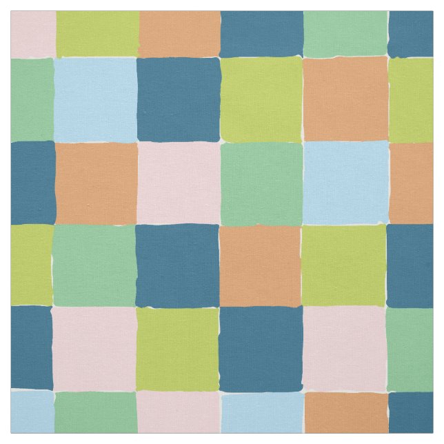 Farbiges Muster für Fun Checkerboard-Blöcke Stoff (Muster)