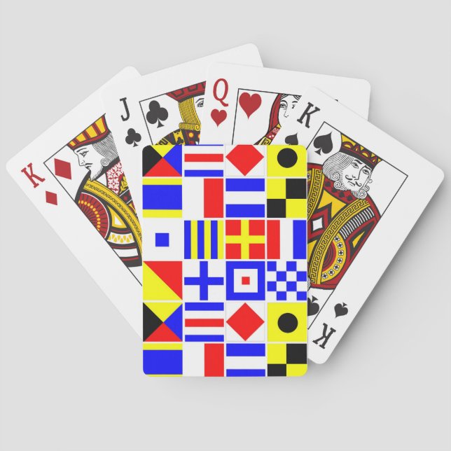 Farbiges Muster für Signale Spielkarten (Rückseite)