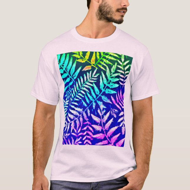 Farbiges Muster T-Shirt (Vorderseite)