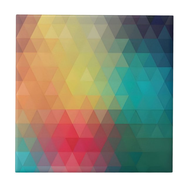 Farbiges Neon-Glas-Muster Fliese (Vorderseite)