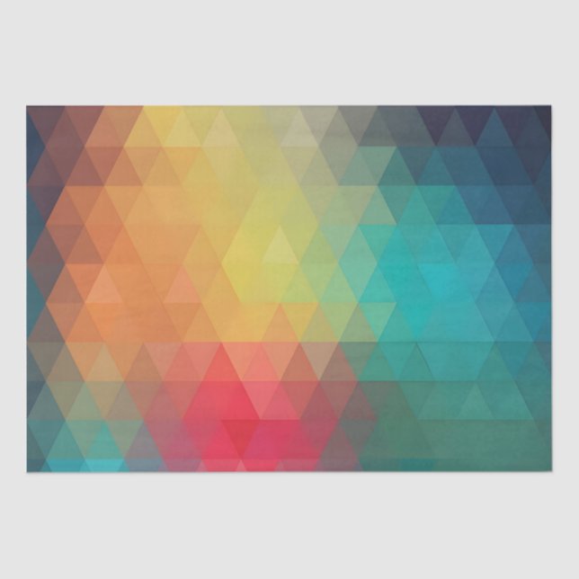 Farbiges Neon-Glas-Muster Seidenpapier (Vorderseite)