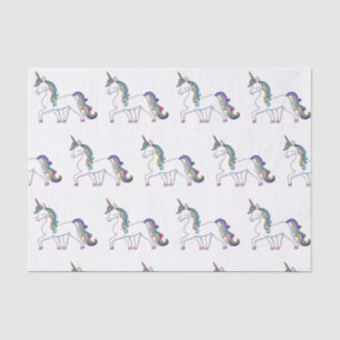 Farbiges Niedliches Einhorn-Tissue Seidenpapier