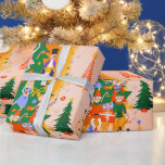 Farbiges Nutcracker World Christmas Wrapping Paper Geschenkpapier<br><div class="desc">Weihnachtspapier</div>