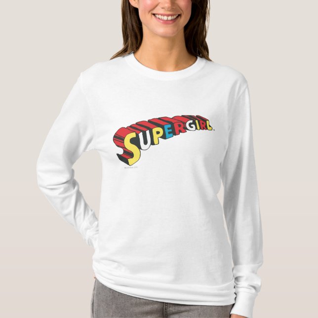 Farbiges Obergirl-Logo T-Shirt (Vorderseite)