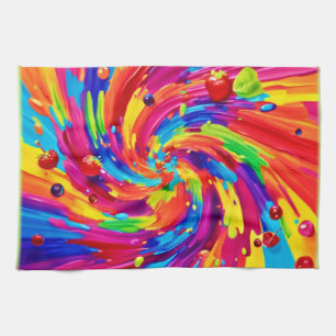 Farbiges Obst Vortex Geschirrtuch