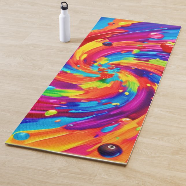 Farbiges Obst Vortex Yogamatte (Beispiel)