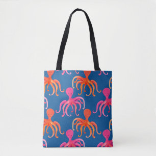 Farbiges Oktopus-nahtloses Muster Tasche