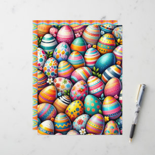 Farbiges Ostereier-Scrapbook