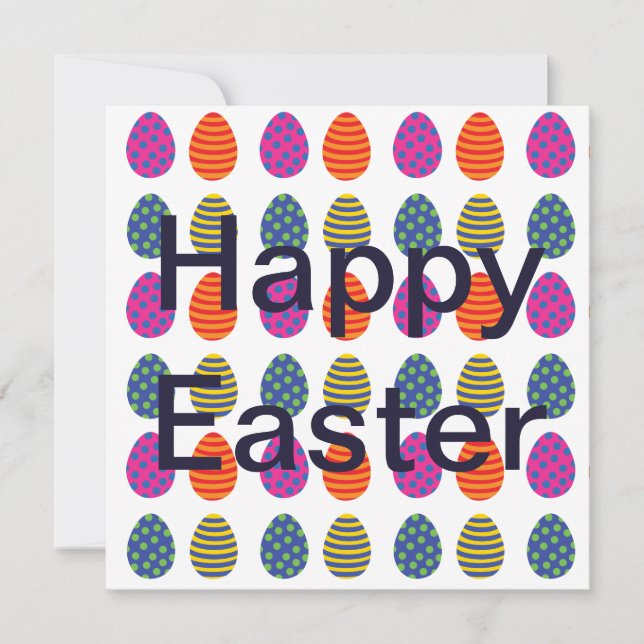 Farbiges Ostereiermuster (Vorderseite)