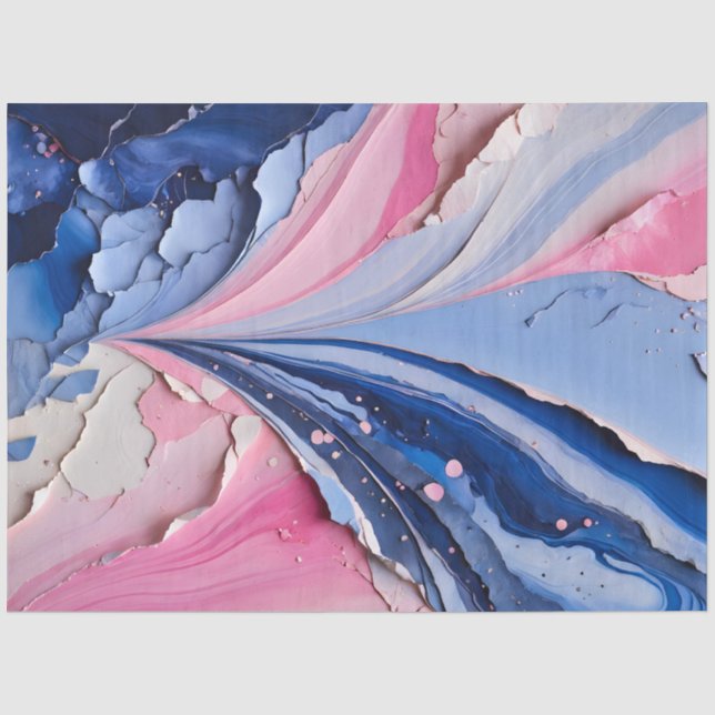 Farbiges Papier Collage Art Tissue Paper (Vorderseite)