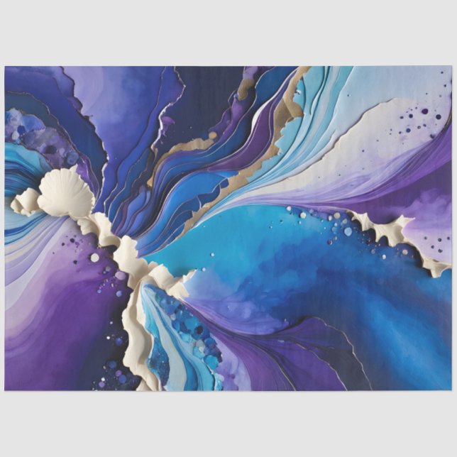 Farbiges Papier Collage Art Tissue Paper (Vorderseite)