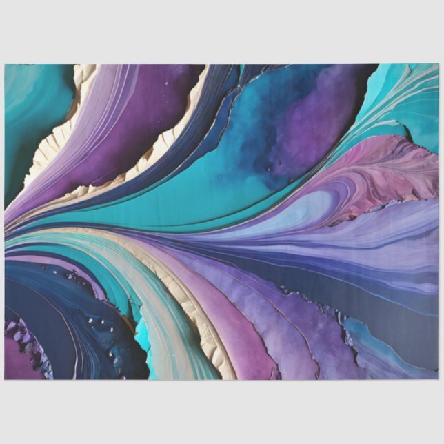Farbiges Papier Collage Art Tissue Paper (Vorderseite)