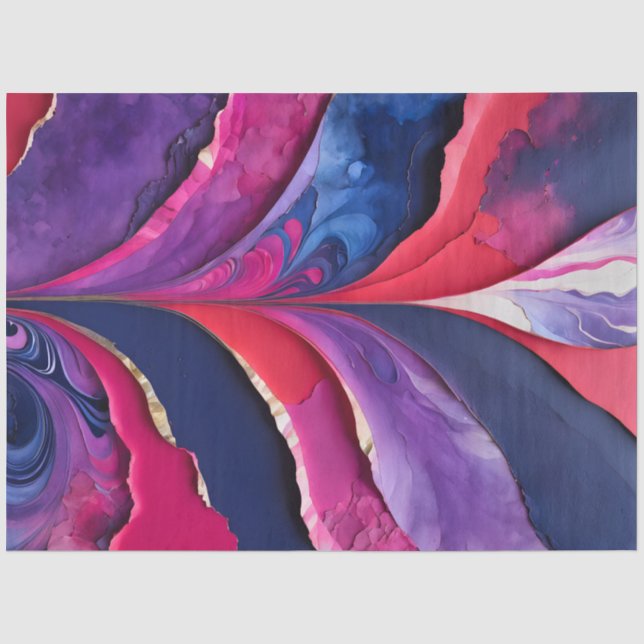 Farbiges Papier Collage Art Tissue Paper (Vorderseite)