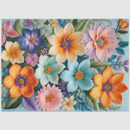 Farbiges Papier für Blumenmuster