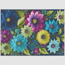 Farbiges Papier für Blumenmuster