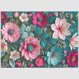 Farbiges Papier für Blumenmuster