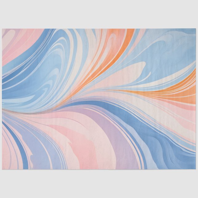 Farbiges Papier mit Kunsttipps aus Marmor (Vorderseite)
