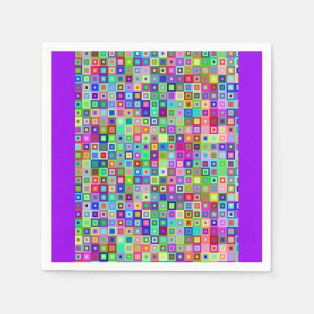 Farbiges Papier Napkins Serviette (Vorderseite)