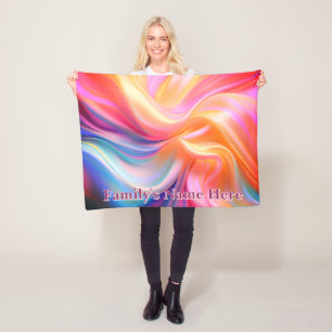 Farbiges Pastell-Seiden-Fleece-Decke Fleecedecke